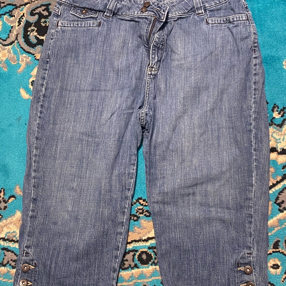 Lee Women's Vintage Denim Cropped Jeans